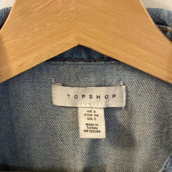 TOPSHOP Denim Jumpsuit - Picture 3 of 4